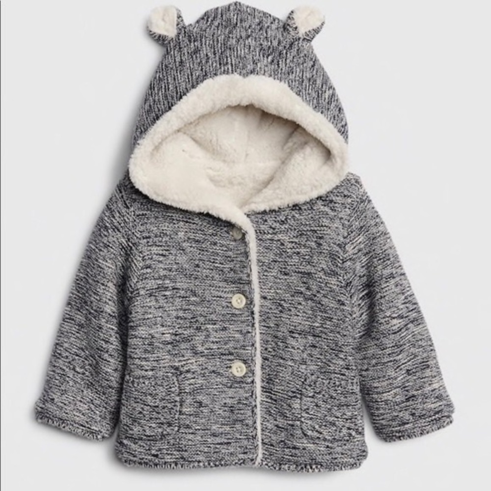 Gap Baby Sherpa-Lined Cardigan 18-24M Pre-Owned